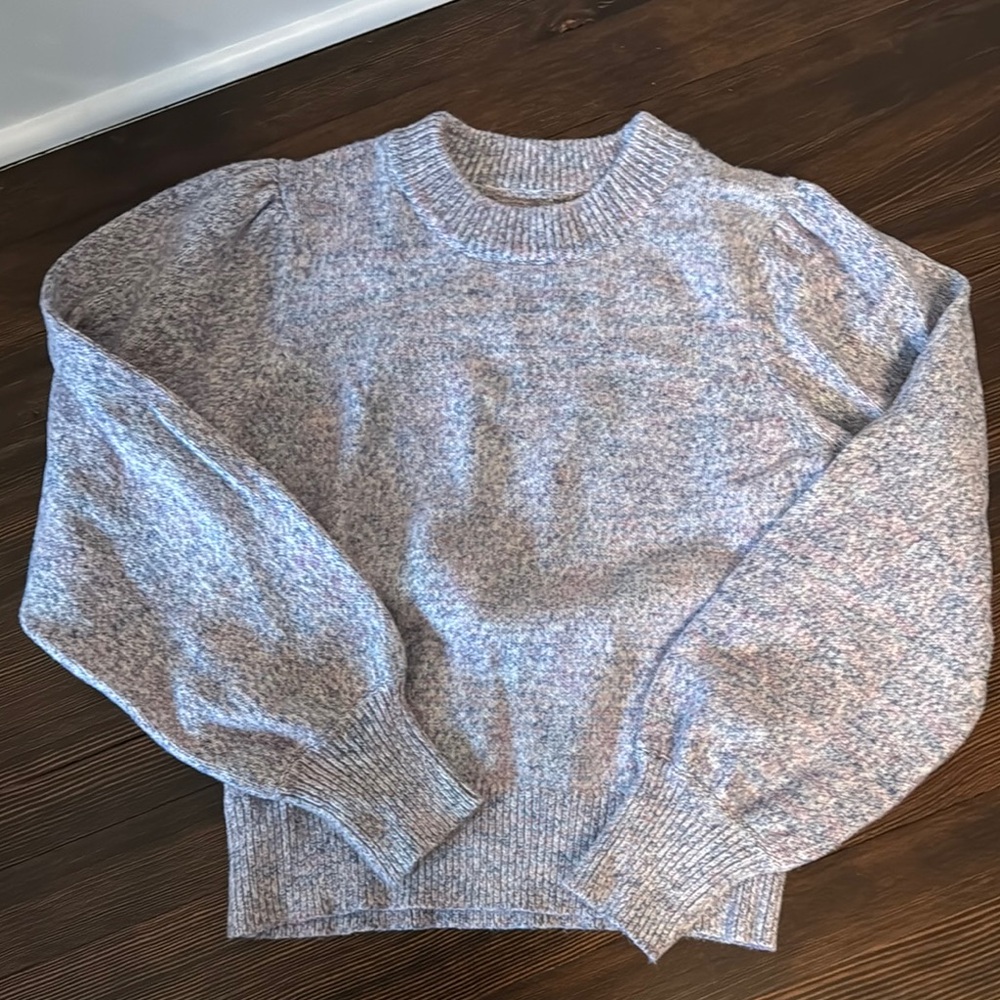 Women’s marbled purple sweater